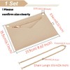 WADORN 1 Set Purse Organizer Insert Conversion Kit with Gold