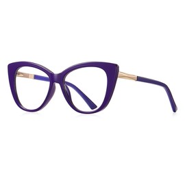 bullabulling Vintage Reading Blue Light Blocking Glasses Women Men Reader (purple, 1.25, multiplier_x)