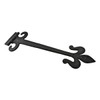 Renovators Supply Manufacturing Strap Hinge 18 in. Black Wrought Iron