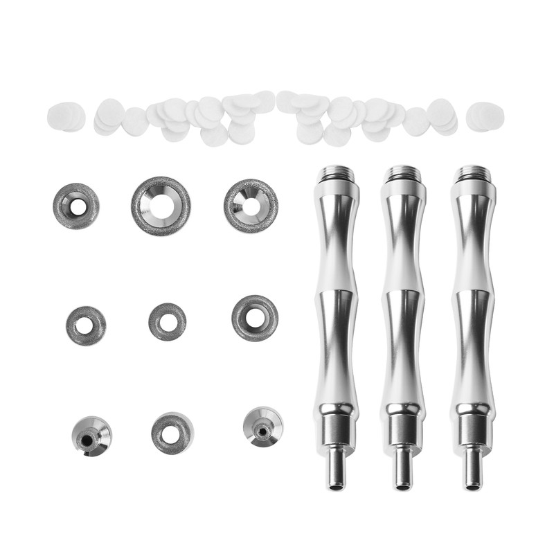 Stainless Steel Microdermabrasion Dermabrasion Tips Accessory Set for Acne Blackhead