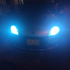 aqj H4 9003 LED Headlight Bulbs Car & Truck Parts High&Low Dual Beam Kit 8000K blue