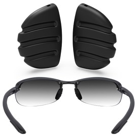 ToughAsNails Replacement Nose Pads for Maui Jim Makaha MJ405/Sandy Beach MJ408/Ho'okipa MJ407 and Martini Sunglasses, 1 Pair Black