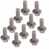 10pcs M6 Stainless Steel Flange Head Flange Head Screw Flange