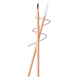 Brown Waterproof Wooden Eyebrow Pencil, Non-smudging Eyebrow Pencil, Eyebrow Color，Easy to Apply Wooden Waterproof Pencil Sharpening Tool