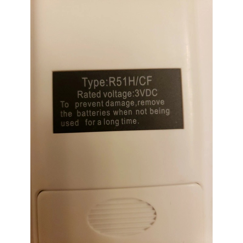 YORK Air Conditioner Remote Control, model: R51H/CF