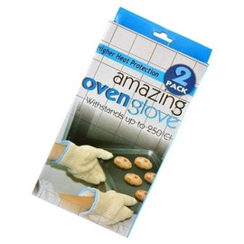 Extreme Heat Resistant Oven Gloves (1 Pair) Upto 250' C With Fingers Oven Mitts Kitchen Pot Holders Cotton Gloves Kitchen Gloves Double Oven Mitt Set