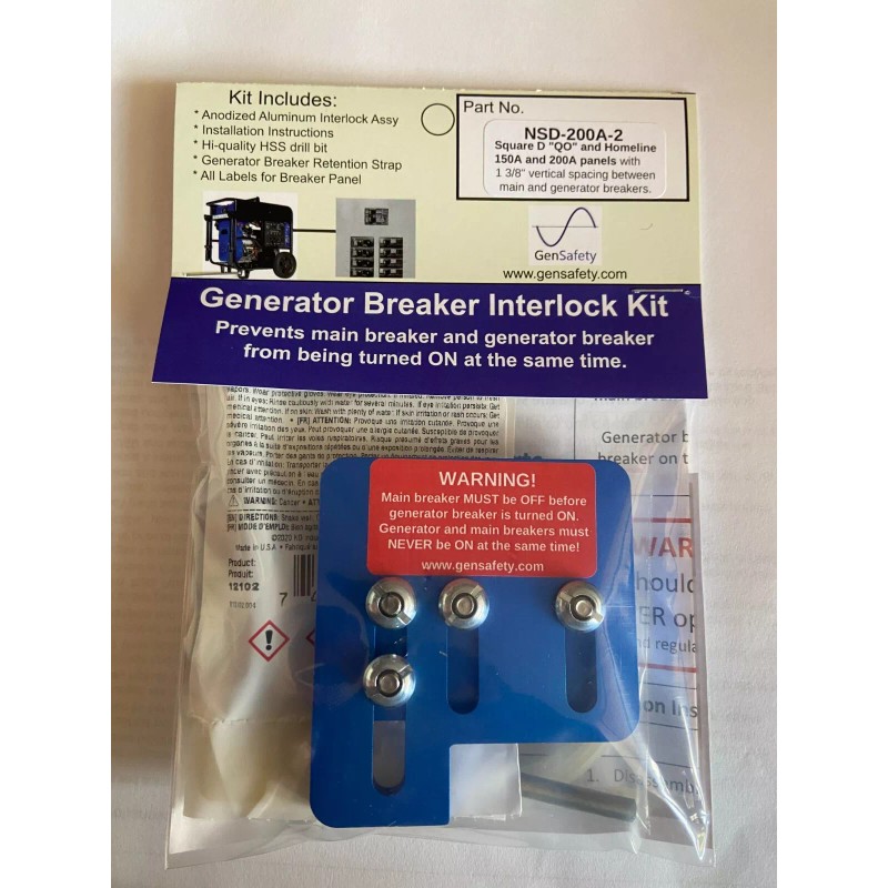 GenSafety NSD-200 Square D QO & Homeline Series Generator Interlock