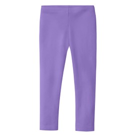 Made in USA Girls Leggings 100% Cotton for School Uniform Sports Coverage or Play Perfect for Sensitive Skin or SPD Sensory Friendly Clothing, Medium Purple, 2T
