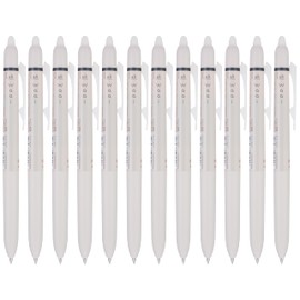 PILOT FriXion Waai Retractable & Refillable Erasable Gel Pens, Extra Fine Point 0.5 mm, Black Ink, 12 Count