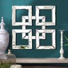 Square Mirrored Wall Decor Decorative Mirror 12x12 inches Modern Fashion