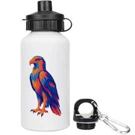 Azeeda 400ml 'Eagle. Vibrant and Majestic' Kids Reusable Water/Drinks Bottle (WT00086923)