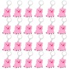 CiciBear 24 Pack Pink Pig Keychains Party Decoration for Guests,