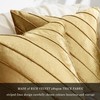GIGIZAZA Velvet Gold Cushion Covers 45x45, Cozy Soft Square Cushion