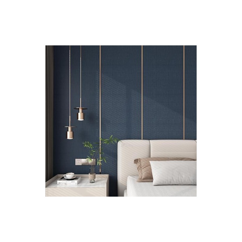 YENHOME - Papel pintado de zacate azul oscuro para despegar