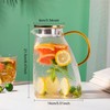 Glass Pitcher With Lid and Spout, 1.8 Liter 60 oz