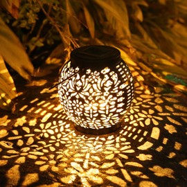 PhilzOps Solar Lantern for Outdoors, Solar Lights for Outdoor Garden Hanging Solar Lantern IP65 Waterproof Solar Lights for Outdoor Path Balcony Patio Tree Porch Walkway Lawn Table Decoration, Warm