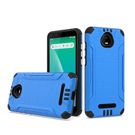 Fastsun Schok Volt SV55 Hard Case, Slim Brushed Hybrid Case Lining Dual Cover for Schok Volt SV55 SV55216 (Blue-Black)