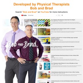 BOB AND BRAD Resistance Bands Set, Stackable Up to 125 lbs Workout Bands with Handles, Door Anchor & Ankle Straps - Exercise Bands for Strength Training, Home Gym Fitness, Physical Therapy & Yoga