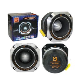 Mr. Dj USA HDT1000S 4-Inch 500W Titanium Bullet High Compression Tweeter (Chrome)