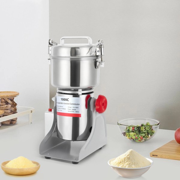 Unbranded 1000g Electric Grain Mill Grist Mill Countertop Grain Grind