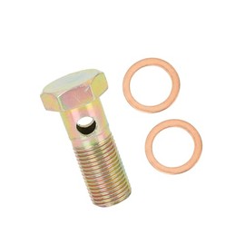 Partuto M16x1.5mm Metric Thread Banjo Bolts Brake Fitting Adapter with M16 Washers Replacement