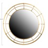 Creative Co-Op Round Wire Framed Wall Mirror, Gold