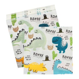 YSJCHEBS 60 Sheets Dinosaur Handkerchiefs, Handkerchiefs with Cute Cartoon Print, Table Decoration Towels, Party Handkerchiefs, Children's Handkerchiefs