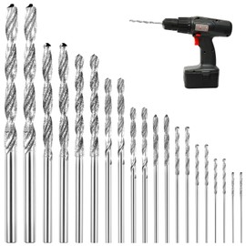 20Pcs Drill Bits Set 0.8-4mm Metric Cobalt Drill Bits Set High Speed Steel Jobber Length Bit Kit for Hardened Metal Twist Tip Bit high Hardness Straight Shank for Stainless Steel Cast Iron Wood Tile