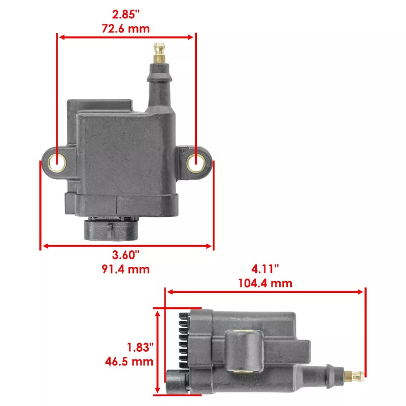 Caltric 4-Pack Ignition Coils for Mercury Outboard 40 50 60