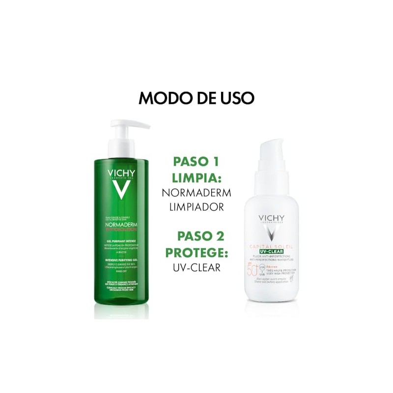 VICHY Normaderm Piel Grasa con Ácido Salicílico Limpieza y Protección