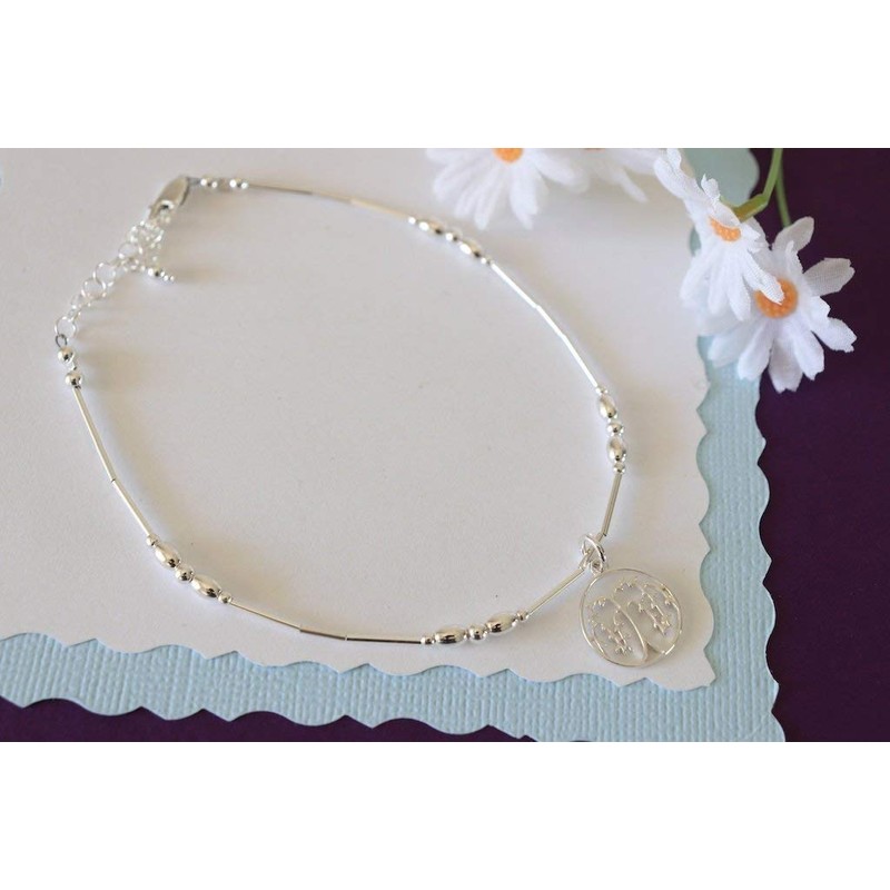 Anklet Willow Tree Sterling Silver Beach Gift Willowy