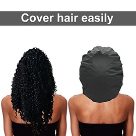 Elebox Paquete Gorros Ducha Super Jumbo Colección Extragrandes Trenzas Impermeables Mujer Cabello Spa Salón