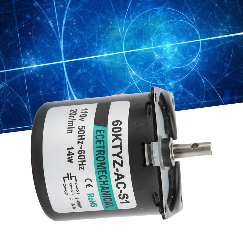 AC Synchronous Motor 14W Permanent Magnet Slow Speed 2-Way High