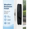 Teilmix Universal Aluminum Sliding Glass Door Handle, Fits Offset &