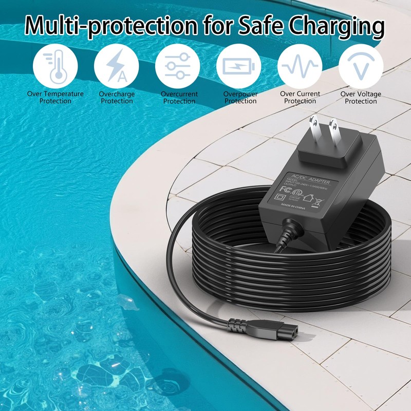 16.8V Charger for Aiper Scuba S1 Cordless Robotic Pool Cleaner