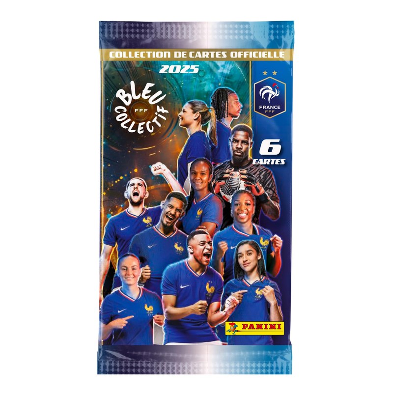 Panini French Football Federation 2025 Trading Cards Box with 18
