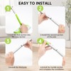 Mop Handle Compatible with Swiffer, Detachable Green Extra Long Mop