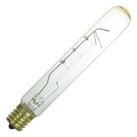 Sunlite 20T6.5/CL/N/3 Incandescent 20-Watt, Intermediate Based, T6.5 Tublular Bulb, Clear