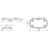 tecniq Inc Surface Mount 4.5" X 2.5" Neutral White 12