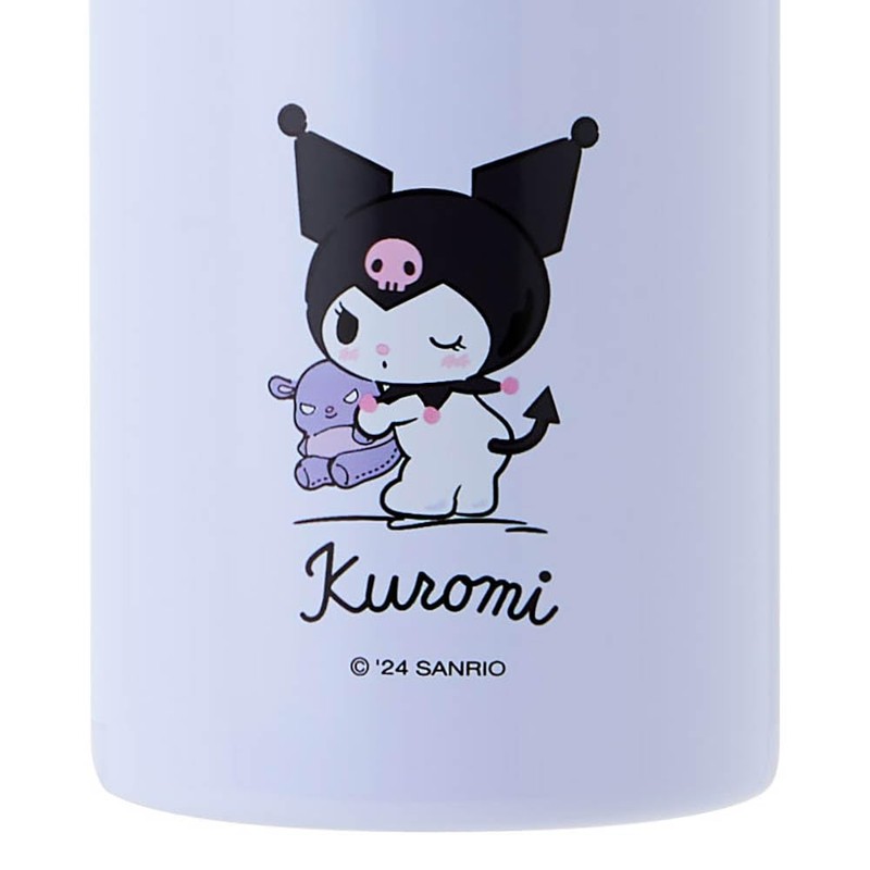 Sanrio 389366 One-Touch Stainless Steel Bottle, Chromi, Capacity: 12.5 fl