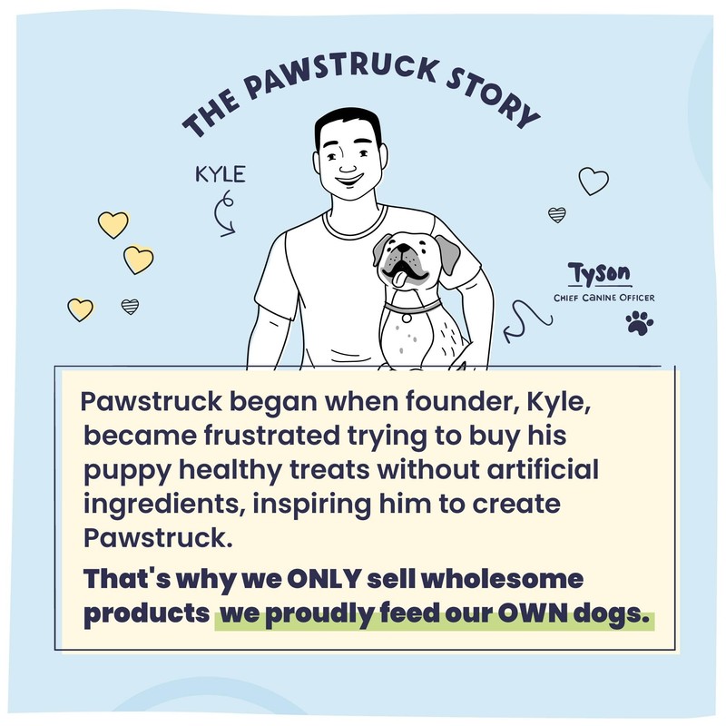 Pawstruck Natural Knee Cap Dog Bones - Treats for Aggressive