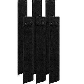 Fanfanwin 6 Pcs Football Towel Thin Sports Towel with Buttons Football Accessories Drip Streamer Towel for Football Sports (Black)