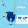 Original High Back Full Bucket Toddler Swing Seat with Plastic