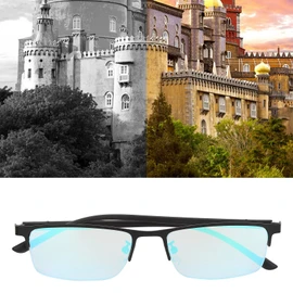 Color Blind Correcting Glasses for Men & Women - Red Green Color Blindness Glasses with Storage Box