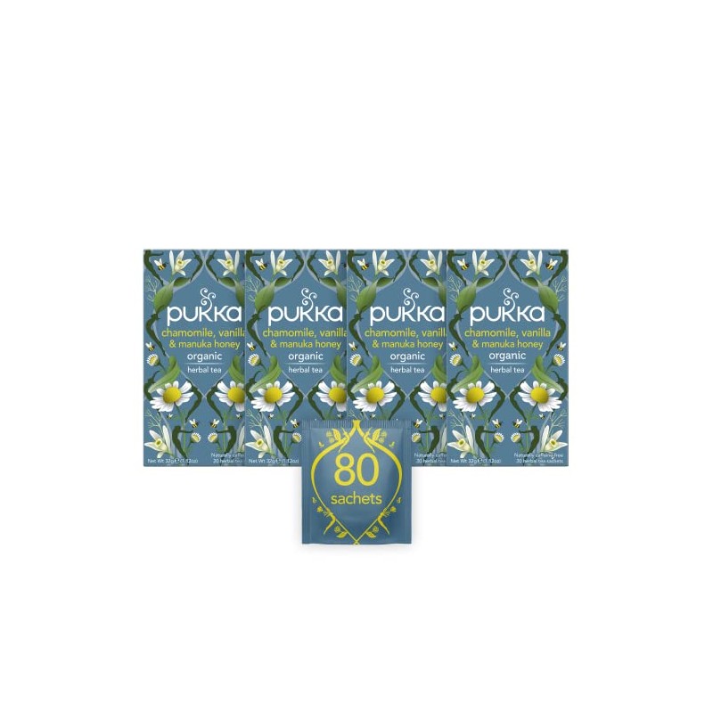 Pukka Chamomile Vanilla & Manuka Honey Tea 20 Bags -