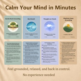 ELSTCAL Somatic Therapy Cards - Nervous System Regulation Tools Gentle Practices for Calm and Balance, Grounding, Breathwork, Mindfulness, Gentle Movement