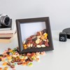 PLUSCHEN 5X5 Ash Brown Picture Frame Resin Photo Frame Wall