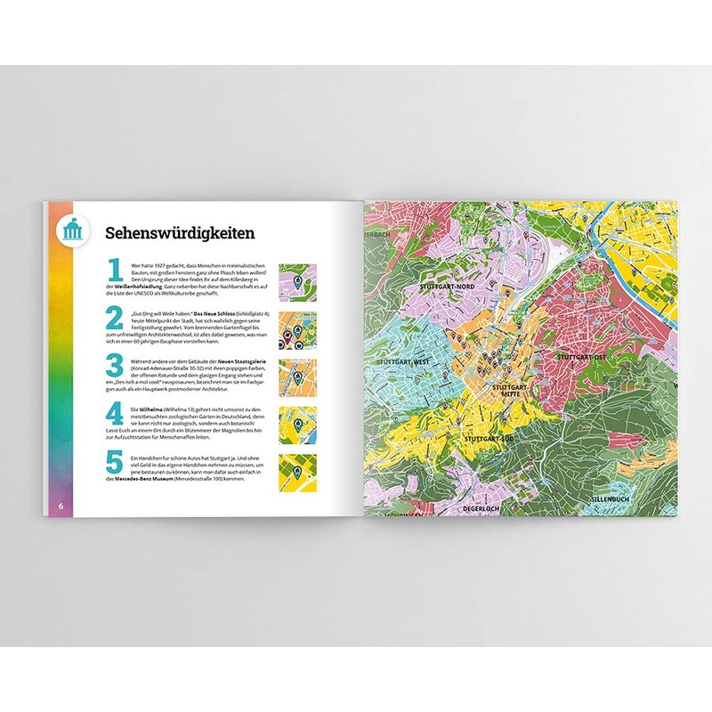PuzzleMap Stuttgart Puzzle City Map XXL 500 Pieces with Booklet