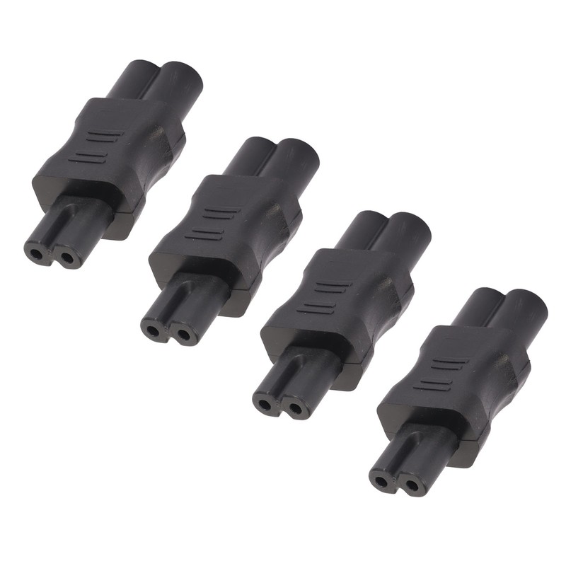 4PCS IEC320 C6 to IEC320 C7 Power Adapter Plug and