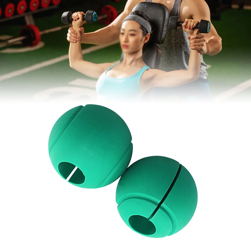 2pcs Dumbbell Grips Thick Silicone Barbell Grips Weight Bar Grips